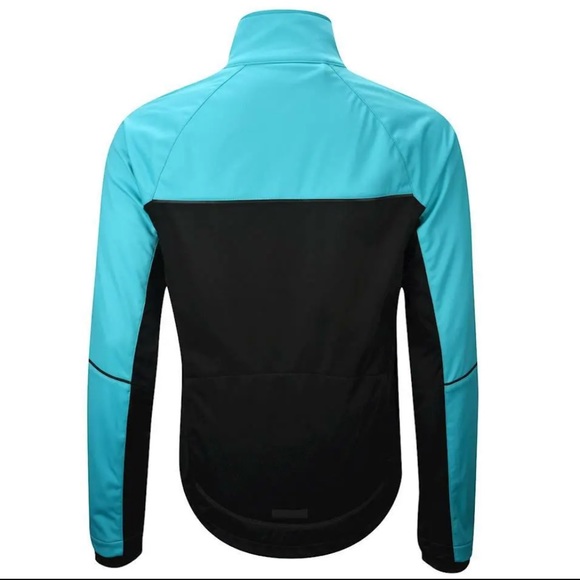 PERFORMANCE ELITE ZONAL Black/Teal Blue SOFTSHELL JACKET- Medium - Picture 3 of 4